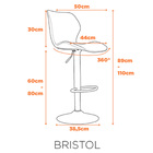 Banqueta Bristol - Preto