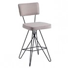 Banqueta Butterfly Retro Daf Mobiliário Bege/preto