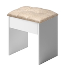 Banqueta Camarim Prates Branco Acetinado