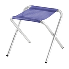 Banqueta Camping De Alumínio Dobrável Azul Marinho