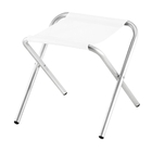 Banqueta Camping De Alumínio Dobrável Branco