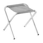 Banqueta Camping De Alumínio Dobrável Cinza