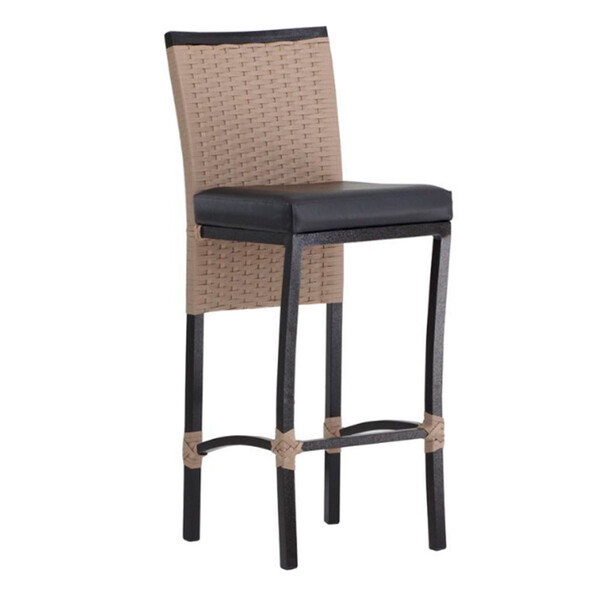 Banqueta Cannes Em Alumínio Corda Náutica Para Edícula, Balcã