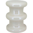 Banqueta Cerâmica 45x33x33cm Creme Decorativo Banco Jardim Ga