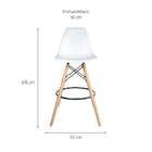 Banqueta Charles Eames Branca