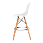 Banqueta Charles Eames Eiffel Design Branca
