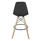 Banqueta Charles Eames Eiffel Wood Design Base Fixa Madeira -