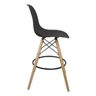 Banqueta Charles Eames Eiffel Wood Design Base Fixa Madeira -