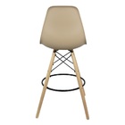 Banqueta Charles Eames Eiffel Wood Design Base Fixa Madeira -
