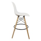Banqueta Charles Eames Eiffel Wood Design Base Fixa Madeira -