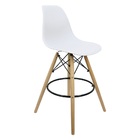 Banqueta Charles Eames Eiffel Wood Design Base Fixa Madeira -