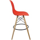 Banqueta Charles Eames Eiffel Wood Design Base Fixa Madeira -