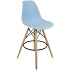 Banqueta Charles Eames Eiffel Wood Design Base Fixa Madeira -