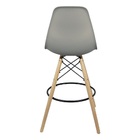 Banqueta Charles Eames Eiffel Wood Design Base Fixa Madeira -