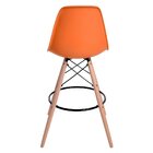 Banqueta Charles Eames Lara Base Em Madeira Fixa