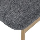 Banqueta Chloe Em Metal Dourado Moderna E Estilosa Dourado/ch