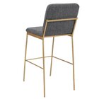 Banqueta Chloe Em Metal Dourado Moderna E Estilosa Dourado/ch