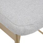 Banqueta Chloe Em Metal Dourado Moderna E Estilosa Dourado/pr