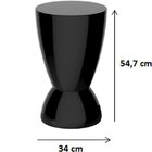 Banqueta Circular Argo  Branco