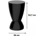 Banqueta Circular Argo  Limão Siciliano