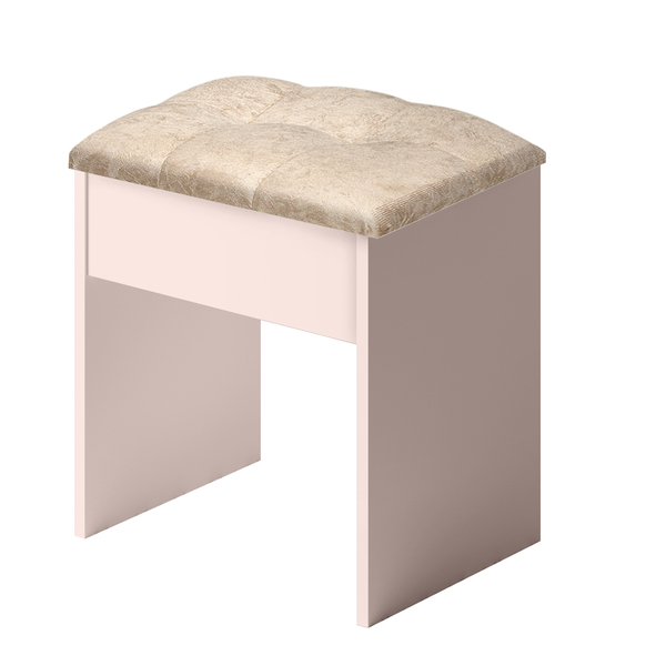 Banqueta Classica Camarim Em Sued Rosa Potente