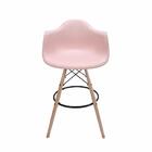 Banqueta Com Braços Eames Empório Tiffany Rosa
