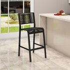 Banqueta Com Encosto Corda Sintética Ibiza Aluminum Decor Pre