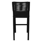 Banqueta Com Encosto Corda Sintética Ibiza Aluminum Decor Pre