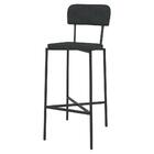 Banqueta Com Encosto Multimóveis Cr20075 Preta