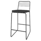 Banqueta Com Encosto Multimóveis Cr20078 Preta