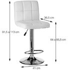 Banqueta Confort Estofada Pu Amarela Base Cromada - Or Design