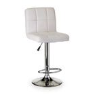 Banqueta Confort Estofada Pu Branca Base Cromada - Or Design