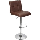 Banqueta Confort Gomos Estofada Couro Giratória C/ Regulagem