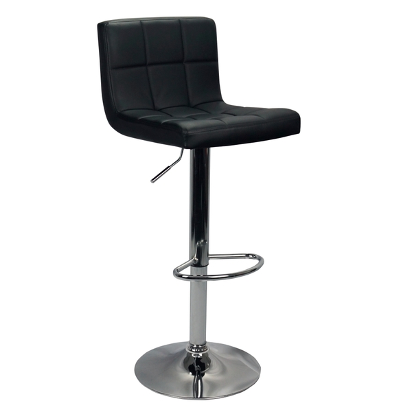 Banqueta Confort Gomos Estofada Couro Giratória C/ Regulagem