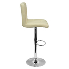 Banqueta Confort Gomos Estofada Couro Giratória C/ Regulagem