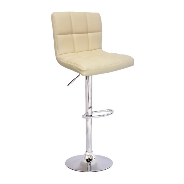 Banqueta Confort Gomos Estofada Couro Giratória C/ Regulagem