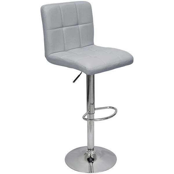 Banqueta Confort Gomos Estofada Couro Giratória C/ Regulagem