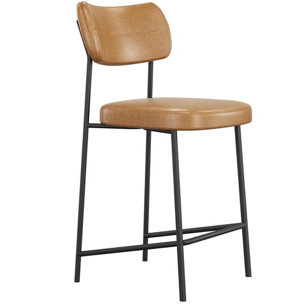 Banqueta Cozinha Média Milli Sintético Caramelo A14 - Mpozena