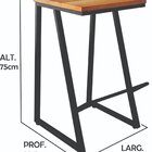 Banqueta De Aço Com Assento Maciço Preto