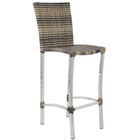 Banqueta De Alumínio Cannes Para Edícula E Mesa De Jantar Tra