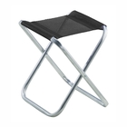 Banqueta De Alumínio Dobrável Preto