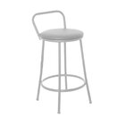 Banqueta De Assento Fixo File 47cm Cinza