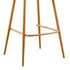 Banqueta De Cozinha Alta Polipropileno Clarice Nude Base Em A