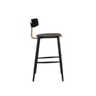 Banqueta De Cozinha Analu Baixa Assento 65cm E Encosto Em Pp