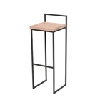 Banqueta De Ferro Balcão Industrial Basic Preto