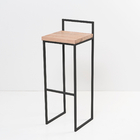 Banqueta De Ferro Balcão Industrial Basic Preto