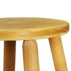 Banqueta De Madeira Elastobor Media Redonda