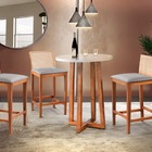 Banqueta De Madeira Em Veludo Cru Requiem