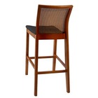 Banqueta De Madeira Em Veludo Preto Requiem