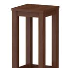 Banqueta De Madeira Maciça Alta Castanho Nemargi